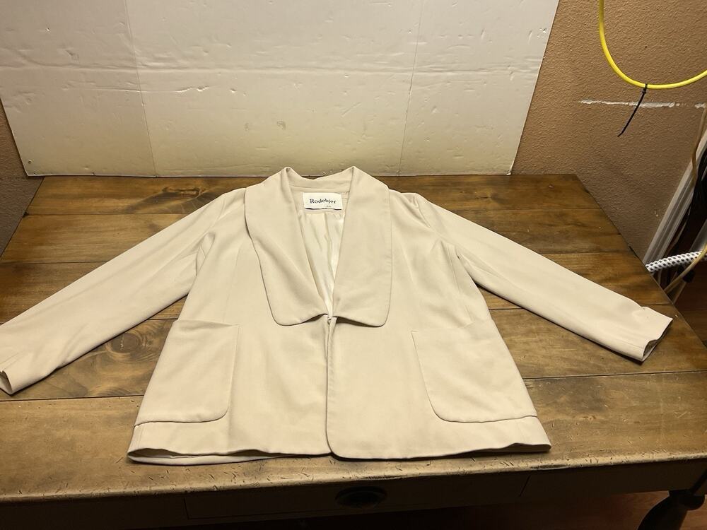 Rodebjer Idalia Beige Cream Blazer Size Large